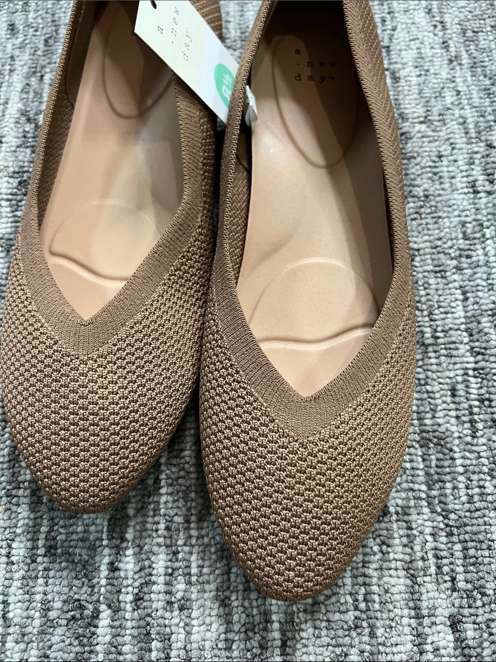 A New Day - Women's Claire Knit Washable Flats Size 8.5